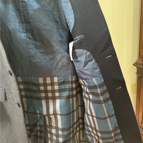 Men's Gray Wool Coat - Picture 5 of 5